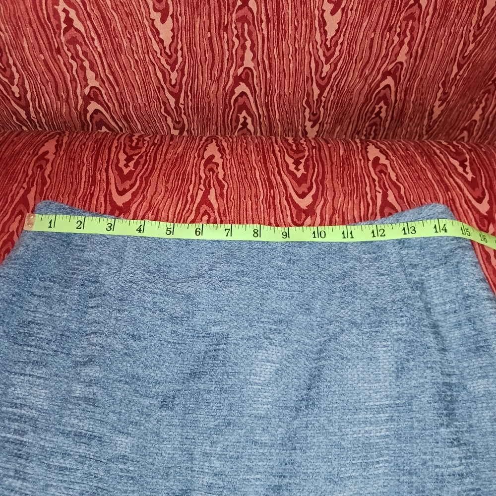 TRAVIS AYERS 2 Piece Blue Long Sleeve Collared Textured Professional Suit Sz 12 - Picture 11 of 12